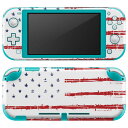 igsticker Nintendo Switch Lite 専用 デザインスキンシール 全面 ニンテンドー スイッチ ライト 専用 ゲーム機 カバー アクセサリー フィルム ステッカー エアフリー 011650 アメリカ　外国　国旗