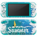 igsticker Nintendo Switch Lite 専用 デザインスキンシール 全面 ニンテンドー スイッチ ライト 専用 ゲーム機 カバー アクセサリー フィルム ステッカー エアフリー 011651 夏 海 ヨット