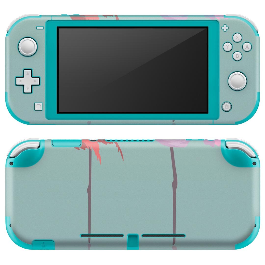製品名 Nintendo Switch Lite専用 デザインスキンシール セット内容 Nintendo Switch Lite本体用スキンシール（裏表）各1枚 ※液晶側シールは2パーツに分かれていますニンテンドースイッチライト専用です。据え置き機のSwitch本体やJoyコンには対応していません。 商品特徴 3M社製の再剥離性シートを素材に採用し、細かな位置調整がしやすく貼り直しが容易です。また、エアフリーでもありますので気泡が簡単に逃げるので、キレイに貼ることができます。専用の業務プリンターを使い、商品画像と遜色のない美しい印刷仕上がり。 注意事項 画像はサンプルですので、ご覧の環境によっては多少色味に違いを感じる場合がございます。 イメージと違った、モニターと色味が異なるという理由での交換や返金はご対応出来かねます。スキンシールのみの販売で、ニンテンドースイッチ本体などは付属しません。シワができた場合、ドライヤーなどで軽く温め、外側に向けてシワを伸ばすように貼ってください。初回貼付時の位置調整や貼り直しは可能ですが、しっかりと押し付けて接着させた後の再剥離、再利用は保証しておりません。また接着部に油分や汚れが付着しますと角の部分は剥がれやすくなりますので、貼付時はあまり触れないようにご注意ください。無地のセミグロスシートにデザインをプリントした商品で、デコなどの加工はございません。 凹凸や光沢があるように見えたり布地や金属を素材にしたように見える商品もありますが、デザインの図版によるものです。印刷時に微妙な画像のズレが生じる場合がございます。ご注文後に1点1点制作する受注生産品の為、不良品以外のご返品や交換は固くお断りします。 商品発送 完全受注生産のハンドメイド商品となりますので、既製品と比べて発送までお時間を頂いています。 基本的に決済確認後2?3営業日、最大で10営業日での発送となります。繁忙期や休業日明けの場合はさらに時間がかかる場合があります。 その際には別途メールにてご連絡致します。メール便の場合、発送日から到着までに2?4日ほどかかる場合が多く、紛失などの保障もご対応できかねます。あらかじめご了承下さい。