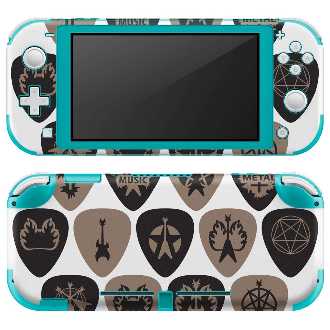 igsticker Nintendo Switch Lite 専用 デザインスキンシール 全面 ニンテンドー スイッチ ライト 専用 ゲーム機 カバー アクセサリー フィルム ステッカー エアフリー 011665 音楽 ギター ロック