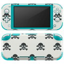 igsticker Nintendo Switch Lite 専用 デザインスキンシール 全面 ニンテンドー スイッチ ライト 専用 ゲーム機 カバー アクセサリー フィルム ステッカー エアフリー 011700 骸骨 ドクロ 模様(2)