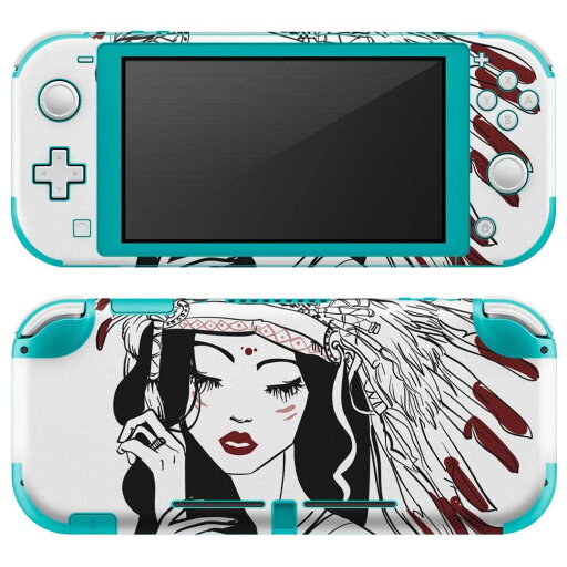 igsticker Nintendo Switch Lite 専用 デザインスキンシール 全面 ニンテンドー スイッチ ライト 専用 ゲーム機 カバー アクセサリー フィルム ステッカー エアフリー 011724 インディアン 女性 羽根 igsticker Nintendo Switch Lite 専用 デザインスキンシール 全面 ニンテンドー スイッチ ライト 専用 ゲーム機 カバー アクセサリー フィルム ステッカー エアフリー 011724 インディアン 女性 羽根