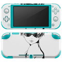 igsticker Nintendo Switch Lite 専用 デザインスキンシール 全面 ニンテンドー スイッチ ライト 専用 ゲーム機 カバー アクセサリー フィルム ステッカー エアフリー 011815 女性 サングラス
