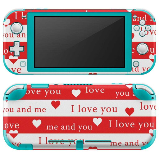 igsticker Nintendo Switch Lite 専用 デザインスキンシール 全面 ニンテンドー スイッチ ライト 専用 ゲーム機 カバー アクセサリー フィルム ステッカー エアフリー 011824 ボーダー LOVE ハート igsticker Nintendo Switch Lite 専用 デザインスキンシール 全面 ニンテンドー スイッチ ライト 専用 ゲーム機 カバー アクセサリー フィルム ステッカー エアフリー 011824 ボーダー LOVE ハート