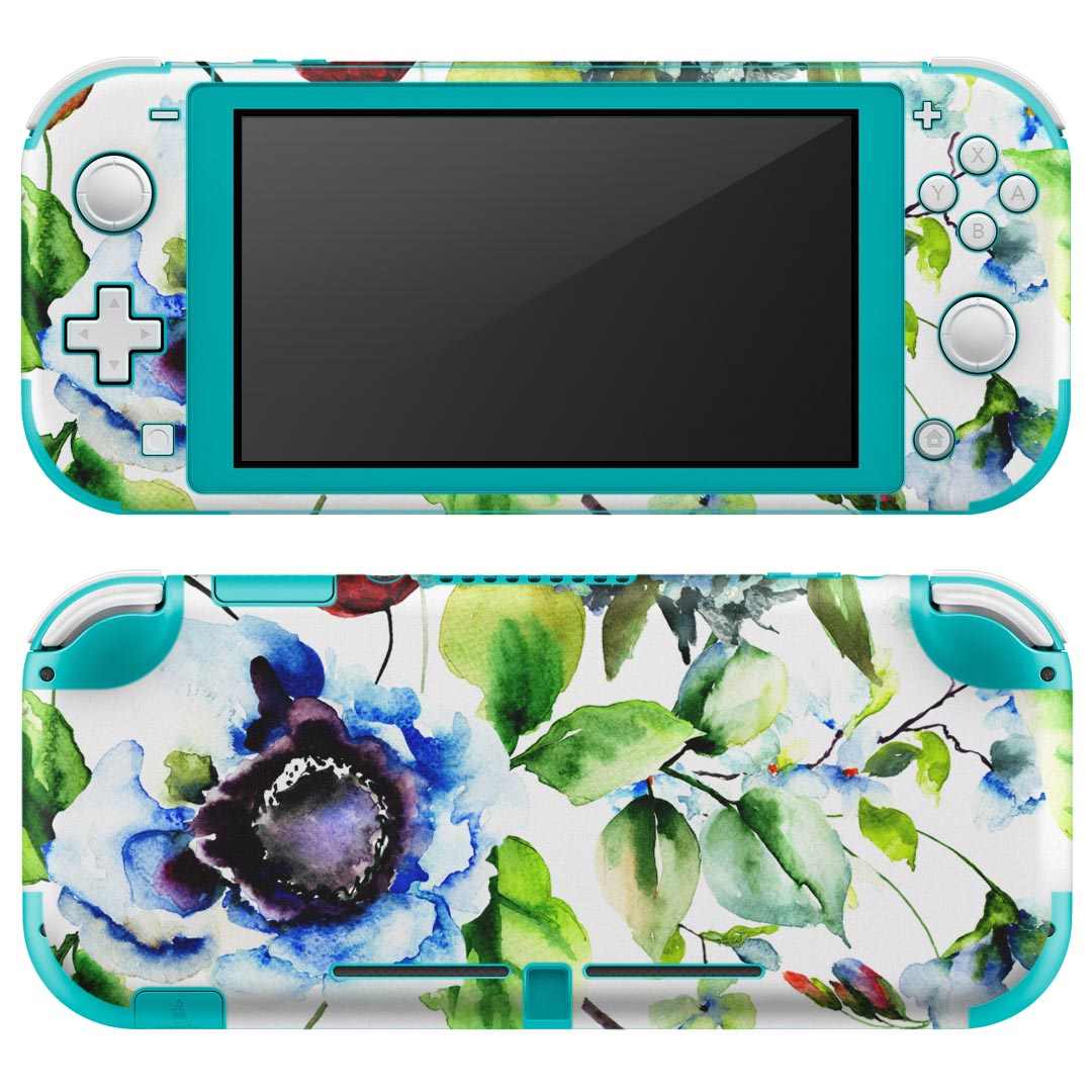 igsticker Nintendo Switch Lite 専用 デザインスキンシール 全面 ニンテンドー スイッチ ライト 専用 ゲーム機 カバー アクセサリー フィルム ステッカー エアフリー 011877 花柄　　おしゃれ