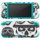 igsticker Nintendo Switch Lite 専用 デザインスキンシール 全面 ニンテンドー スイッチ ライト 専用 ゲーム機 カバー アクセサリー フィルム ステッカー エアフリー 011889 スカル かっこいい ロック(2)