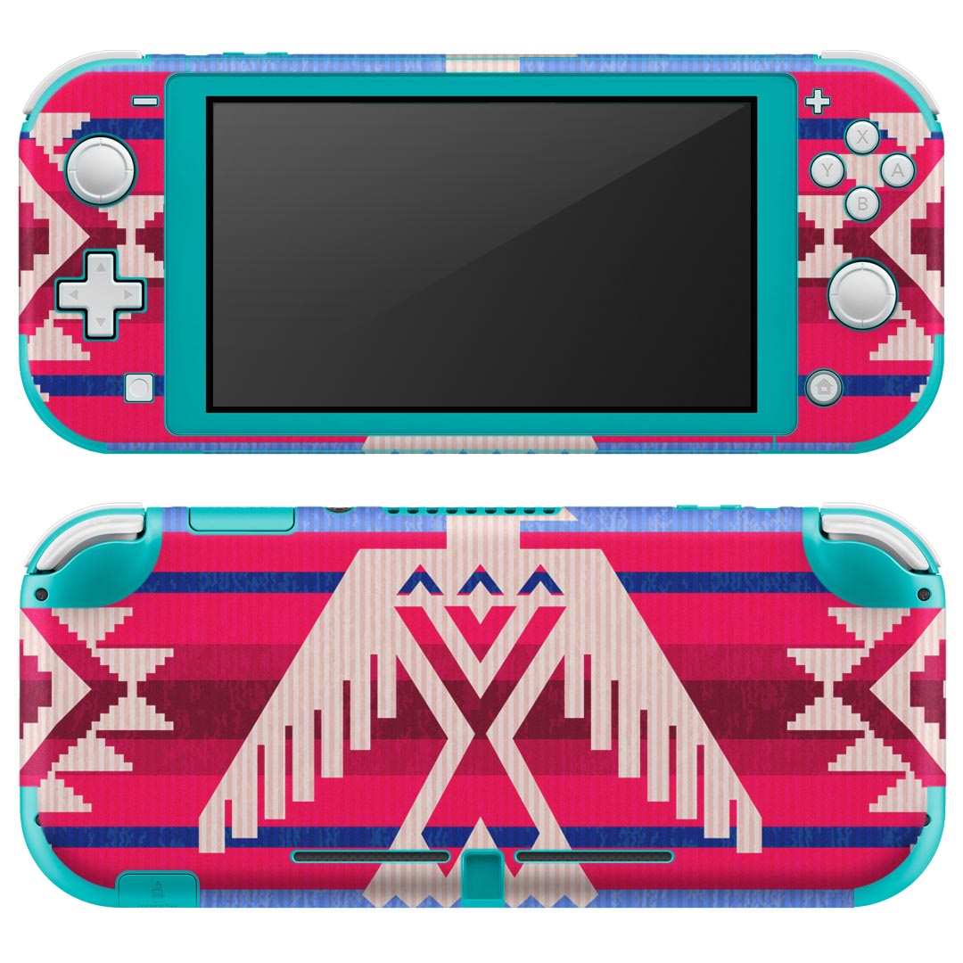 igsticker Nintendo Switch Lite 専用 デザインスキンシール 全面 ニンテンドー スイッチ ライト 専用 ゲーム機 カバー アクセサリー フィルム ステッカー エアフリー 011913 鳥 模様 おしゃれ