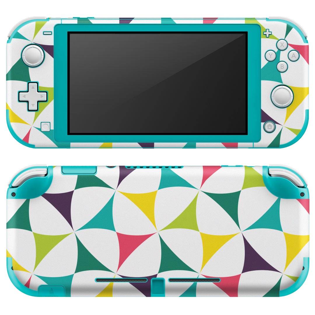 igsticker Nintendo Switch Lite 専用 デザインスキンシール 全面 ニンテンドー スイッチ ライト 専用 ゲーム機 カバー アクセサリー フィルム ステッカー エアフリー 011919 模様 カラフル かわいい