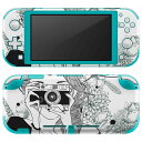 igsticker Nintendo Switch Lite 専用 デザインスキンシール 全面 ニンテンドー スイッチ ライト 専用 ゲーム機 カバー アクセサリー フィルム ステッカー エアフリー 011936 イラスト モノトーン カメラ(2)