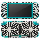 igsticker Nintendo Switch Lite 専用 デザインスキンシール 全面 ニンテンドー スイッチ ライト 専用 ゲーム機 カバー アクセサリー フィルム ステッカー エアフリー 011942 モノトーン 模様 白黒(2)