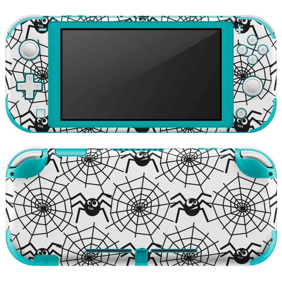 igsticker Nintendo Switch Lite 専用 デザインスキンシール 全面 ニンテンドー スイッチ ライト 専用 ゲーム機 カバー アクセサリー フィルム ステッカー エアフリー 012001 くも 虫 かっこいい