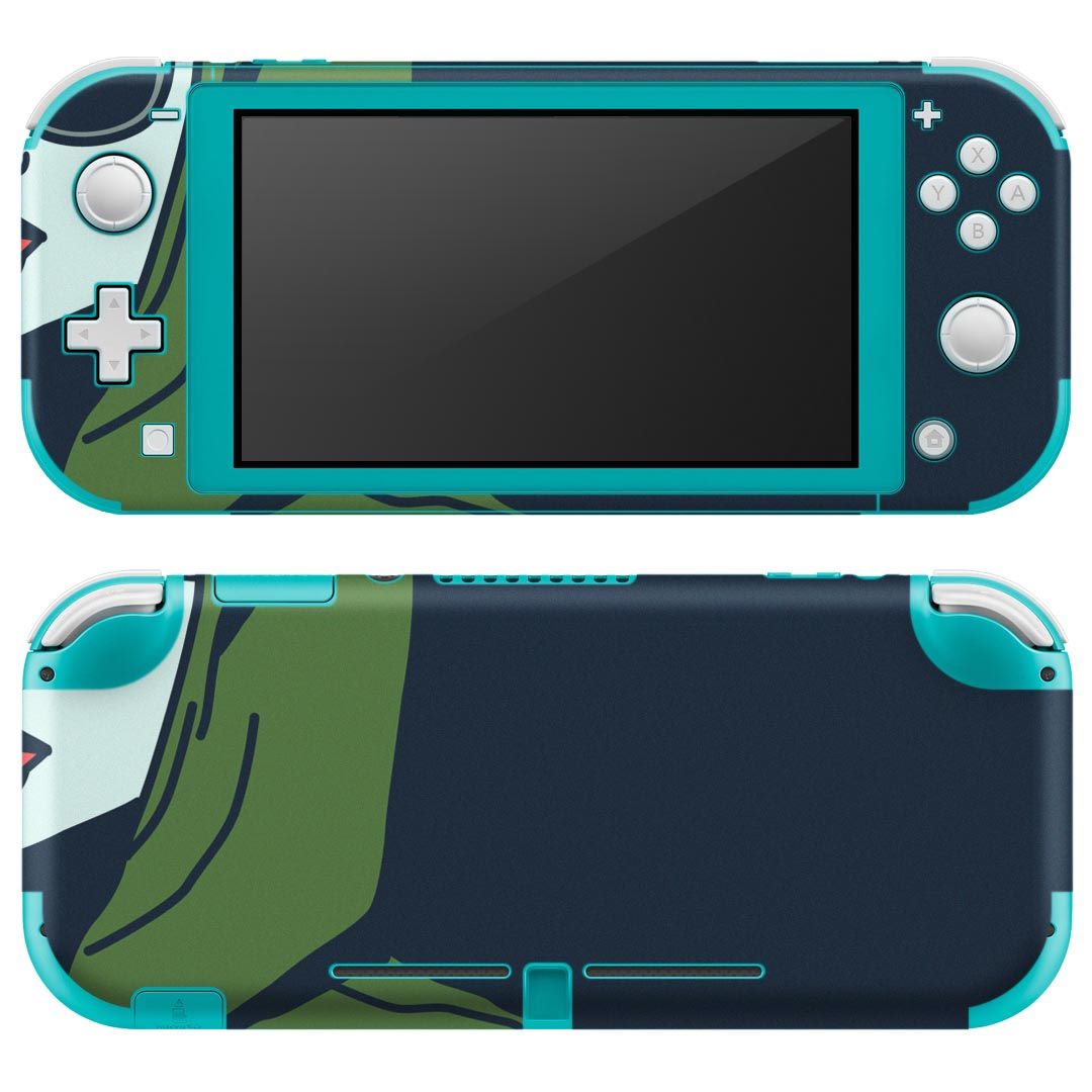 製品名 Nintendo Switch Lite専用 デザインスキンシール セット内容 Nintendo Switch Lite本体用スキンシール（裏表）各1枚 ※液晶側シールは2パーツに分かれていますニンテンドースイッチライト専用です。据え置き機のSwitch本体やJoyコンには対応していません。 商品特徴 3M社製の再剥離性シートを素材に採用し、細かな位置調整がしやすく貼り直しが容易です。また、エアフリーでもありますので気泡が簡単に逃げるので、キレイに貼ることができます。専用の業務プリンターを使い、商品画像と遜色のない美しい印刷仕上がり。 注意事項 画像はサンプルですので、ご覧の環境によっては多少色味に違いを感じる場合がございます。 イメージと違った、モニターと色味が異なるという理由での交換や返金はご対応出来かねます。スキンシールのみの販売で、ニンテンドースイッチ本体などは付属しません。シワができた場合、ドライヤーなどで軽く温め、外側に向けてシワを伸ばすように貼ってください。初回貼付時の位置調整や貼り直しは可能ですが、しっかりと押し付けて接着させた後の再剥離、再利用は保証しておりません。また接着部に油分や汚れが付着しますと角の部分は剥がれやすくなりますので、貼付時はあまり触れないようにご注意ください。無地のセミグロスシートにデザインをプリントした商品で、デコなどの加工はございません。 凹凸や光沢があるように見えたり布地や金属を素材にしたように見える商品もありますが、デザインの図版によるものです。印刷時に微妙な画像のズレが生じる場合がございます。ご注文後に1点1点制作する受注生産品の為、不良品以外のご返品や交換は固くお断りします。 商品発送 完全受注生産のハンドメイド商品となりますので、既製品と比べて発送までお時間を頂いています。 基本的に決済確認後2?3営業日、最大で10営業日での発送となります。繁忙期や休業日明けの場合はさらに時間がかかる場合があります。 その際には別途メールにてご連絡致します。メール便の場合、発送日から到着までに2?4日ほどかかる場合が多く、紛失などの保障もご対応できかねます。あらかじめご了承下さい。