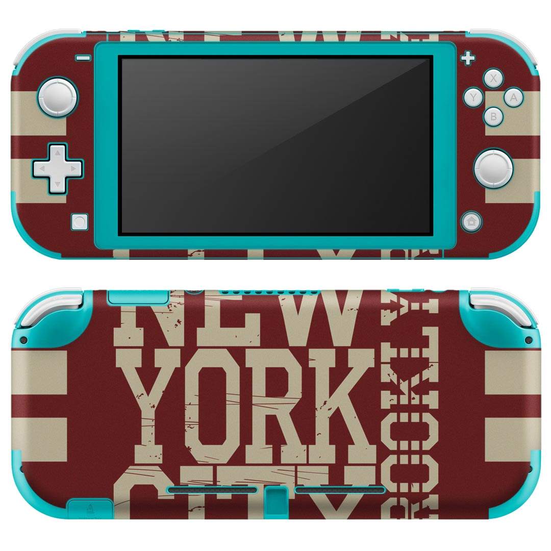 igsticker Nintendo Switch Lite 専用 デザインスキンシール 全面 ニンテンドー スイッチ ライト 専用 ゲーム機 カバー アクセサリー フィルム ステッカー エアフリー 012015 英語　文字　ロゴ