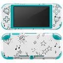 igsticker Nintendo Switch Lite 専用 デザインスキンシール 全面 ニンテンドー スイッチ ライト 専用 ゲーム機 カバー アクセサリー フィルム ステッカー エアフリー 012023 イラスト　かわいい　星