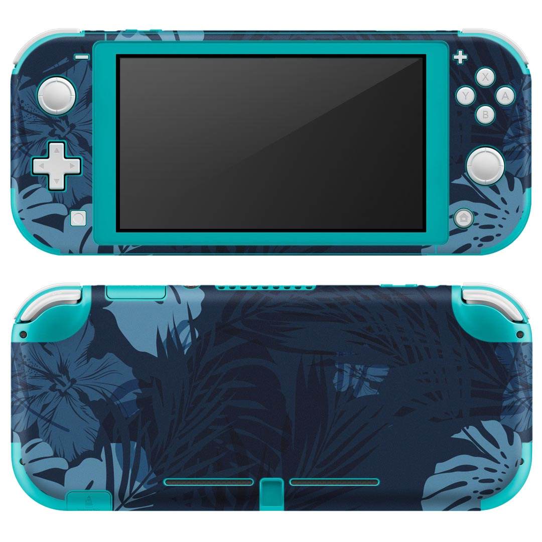 igsticker Nintendo Switch Lite 専用 デザインスキンシール 全面 ニンテンドー スイッチ ライト 専用 ゲーム機 カバー アクセサリー フィルム ステッカー エアフリー 012045 夏　植物　数字