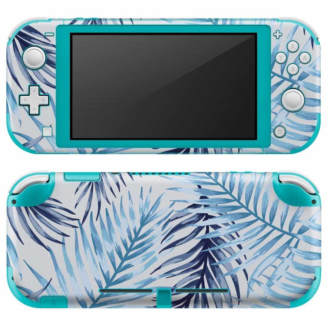 igsticker Nintendo Switch Lite 専用 デザインスキンシール 全面 ニンテンドー スイッチ ライト 専用 ゲーム機 カバー アクセサリー フィルム ステッカー エアフリー 012081 植物 夏 青
