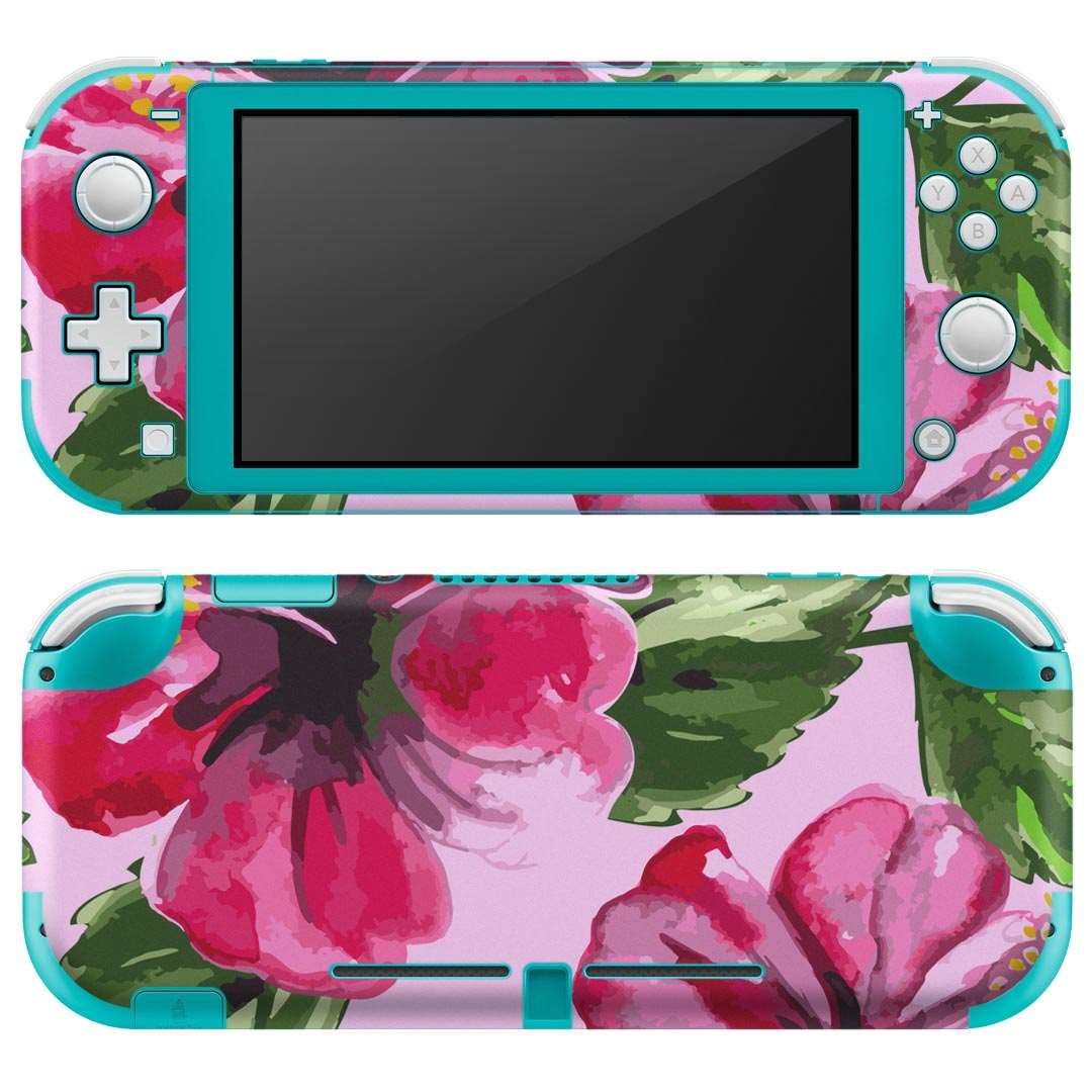 製品名 Nintendo Switch Lite専用 デザインスキンシール セット内容 Nintendo Switch Lite本体用スキンシール（裏表）各1枚 ※液晶側シールは2パーツに分かれていますニンテンドースイッチライト専用です。据え置き機のSwitch本体やJoyコンには対応していません。 商品特徴 3M社製の再剥離性シートを素材に採用し、細かな位置調整がしやすく貼り直しが容易です。また、エアフリーでもありますので気泡が簡単に逃げるので、キレイに貼ることができます。専用の業務プリンターを使い、商品画像と遜色のない美しい印刷仕上がり。 注意事項 画像はサンプルですので、ご覧の環境によっては多少色味に違いを感じる場合がございます。 イメージと違った、モニターと色味が異なるという理由での交換や返金はご対応出来かねます。スキンシールのみの販売で、ニンテンドースイッチ本体などは付属しません。シワができた場合、ドライヤーなどで軽く温め、外側に向けてシワを伸ばすように貼ってください。初回貼付時の位置調整や貼り直しは可能ですが、しっかりと押し付けて接着させた後の再剥離、再利用は保証しておりません。また接着部に油分や汚れが付着しますと角の部分は剥がれやすくなりますので、貼付時はあまり触れないようにご注意ください。無地のセミグロスシートにデザインをプリントした商品で、デコなどの加工はございません。 凹凸や光沢があるように見えたり布地や金属を素材にしたように見える商品もありますが、デザインの図版によるものです。印刷時に微妙な画像のズレが生じる場合がございます。ご注文後に1点1点制作する受注生産品の為、不良品以外のご返品や交換は固くお断りします。 商品発送 完全受注生産のハンドメイド商品となりますので、既製品と比べて発送までお時間を頂いています。 基本的に決済確認後2?3営業日、最大で10営業日での発送となります。繁忙期や休業日明けの場合はさらに時間がかかる場合があります。 その際には別途メールにてご連絡致します。メール便の場合、発送日から到着までに2?4日ほどかかる場合が多く、紛失などの保障もご対応できかねます。あらかじめご了承下さい。