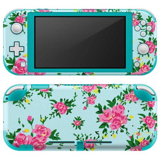 igsticker Nintendo Switch Lite 専用 デザインスキンシール 全面 ニンテンドー スイッチ ライト 専用 ゲーム機 カバー アクセサリー フィルム ステッカー エアフリー 012111 花 ピンク 水色 igsticker Nintendo Switch Lite 専用 デザインスキンシール 全面 ニンテンドー スイッチ ライト 専用 ゲーム機 カバー アクセサリー フィルム ステッカー エアフリー 012111 花 ピンク 水色