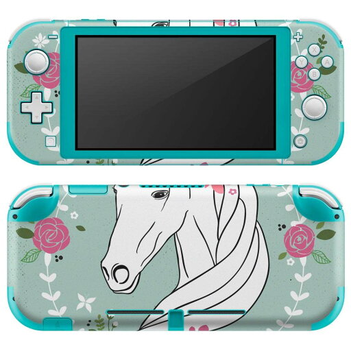 igsticker Nintendo Switch Lite 専用 デザインスキンシール 全面 ニンテンドー スイッチ ライト 専用 ゲーム機 カバー アクセサリー フィルム ステッカー エアフリー 012154 馬 ユニコーン 花 igsticker Nintendo Switch Lite 専用 デザインスキンシール 全面 ニンテンドー スイッチ ライト 専用 ゲーム機 カバー アクセサリー フィルム ステッカー エアフリー 012154 馬 ユニコーン 花