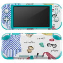 igsticker Nintendo Switch Lite 専用 デザインスキンシール 全面 ニンテンドー スイッチ ライト 専用 ゲーム機 カバー アクセサリー フィルム ステッカー エアフリー 012172 水着 夏 おしゃれ