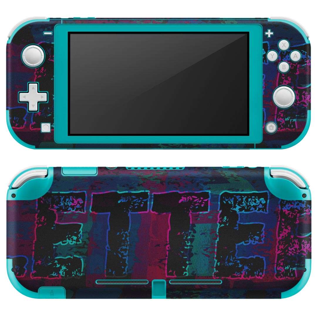 製品名 Nintendo Switch Lite専用 デザインスキンシール セット内容 Nintendo Switch Lite本体用スキンシール（裏表）各1枚 ※液晶側シールは2パーツに分かれていますニンテンドースイッチライト専用です。据え置き機のSwitch本体やJoyコンには対応していません。 商品特徴 3M社製の再剥離性シートを素材に採用し、細かな位置調整がしやすく貼り直しが容易です。また、エアフリーでもありますので気泡が簡単に逃げるので、キレイに貼ることができます。専用の業務プリンターを使い、商品画像と遜色のない美しい印刷仕上がり。 注意事項 画像はサンプルですので、ご覧の環境によっては多少色味に違いを感じる場合がございます。 イメージと違った、モニターと色味が異なるという理由での交換や返金はご対応出来かねます。スキンシールのみの販売で、ニンテンドースイッチ本体などは付属しません。シワができた場合、ドライヤーなどで軽く温め、外側に向けてシワを伸ばすように貼ってください。初回貼付時の位置調整や貼り直しは可能ですが、しっかりと押し付けて接着させた後の再剥離、再利用は保証しておりません。また接着部に油分や汚れが付着しますと角の部分は剥がれやすくなりますので、貼付時はあまり触れないようにご注意ください。無地のセミグロスシートにデザインをプリントした商品で、デコなどの加工はございません。 凹凸や光沢があるように見えたり布地や金属を素材にしたように見える商品もありますが、デザインの図版によるものです。印刷時に微妙な画像のズレが生じる場合がございます。ご注文後に1点1点制作する受注生産品の為、不良品以外のご返品や交換は固くお断りします。 商品発送 完全受注生産のハンドメイド商品となりますので、既製品と比べて発送までお時間を頂いています。 基本的に決済確認後2?3営業日、最大で10営業日での発送となります。繁忙期や休業日明けの場合はさらに時間がかかる場合があります。 その際には別途メールにてご連絡致します。メール便の場合、発送日から到着までに2?4日ほどかかる場合が多く、紛失などの保障もご対応できかねます。あらかじめご了承下さい。