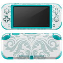 igsticker Nintendo Switch Lite 専用 デザインスキンシール 全面 ニンテンドー スイッチ ライト 専用 ゲーム機 カバー アクセサリー フィルム ステッカー エアフリー 012184 ダマスク柄 北欧 柄(2)