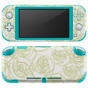 igsticker Nintendo Switch Lite 専用 デザインスキンシール 全面 ニンテンドー スイッチ ライト 専用 ゲーム機 カバー アクセサリー フィルム ステッカー エアフリー 012185 花　花柄　バラ