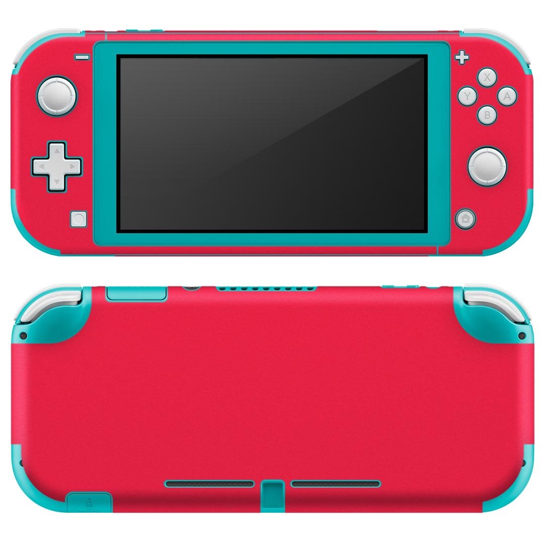 igsticker Nintendo Switch Lite 専用 デザインスキンシール 全面 ニンテンドー スイッチ ライト 専用 ゲーム機 カバー アクセサリー フィルム ステッカー エアフリー 012228 赤 単色 シンプル