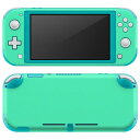 igsticker Nintendo Switch Lite 専用 デザインスキンシール 全面 ニンテンドー スイッチ ライト 専用 ゲーム機 カバー アクセサリー フィルム ステッカー エアフリー 012243 緑　単色　シンプル