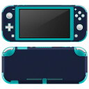 igsticker Nintendo Switch Lite 専用 デザインスキンシール 全面 ニンテンドー スイッチ ライト 専用 ゲーム機 カバー アクセサリー フィルム ステッカー エアフリー 012245 青 単色 シンプル(2)
