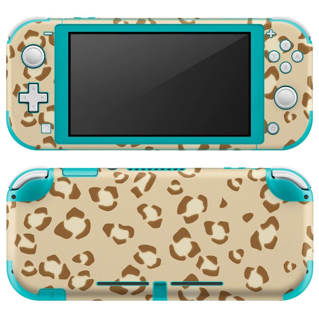 igsticker Nintendo Switch Lite 専用 デザインスキンシール 全面 ニンテンドー スイッチ ライト 専用 ゲーム機 カバー アクセサリー フィルム ステッカー エアフリー 012304 ヒョウ柄　動物　柄