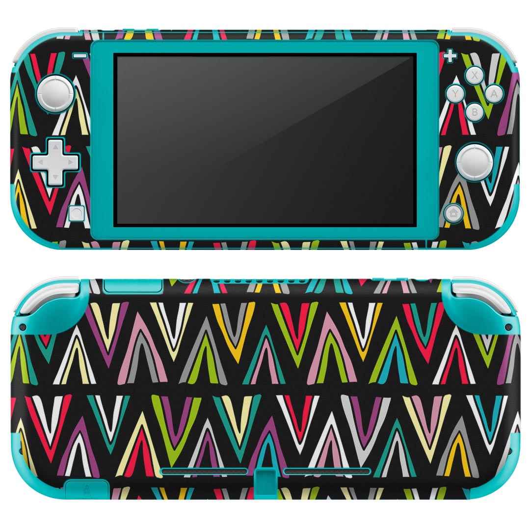 樂天商城 - igsticker Nintendo Switch Lite 専用 デザインスキンシール 全面 ニンテンドー スイッチ ライト 専用 ゲーム機 カバー アクセサリー フィルム ステッカー エアフリー 012335 模様　柄　カラフル