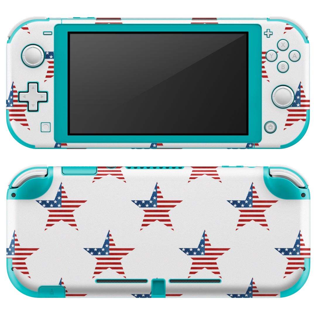 製品名 Nintendo Switch Lite専用 デザインスキンシール セット内容 Nintendo Switch Lite本体用スキンシール（裏表）各1枚 ※液晶側シールは2パーツに分かれていますニンテンドースイッチライト専用です。据え置き機のSwitch本体やJoyコンには対応していません。 商品特徴 3M社製の再剥離性シートを素材に採用し、細かな位置調整がしやすく貼り直しが容易です。また、エアフリーでもありますので気泡が簡単に逃げるので、キレイに貼ることができます。専用の業務プリンターを使い、商品画像と遜色のない美しい印刷仕上がり。 注意事項 画像はサンプルですので、ご覧の環境によっては多少色味に違いを感じる場合がございます。 イメージと違った、モニターと色味が異なるという理由での交換や返金はご対応出来かねます。スキンシールのみの販売で、ニンテンドースイッチ本体などは付属しません。シワができた場合、ドライヤーなどで軽く温め、外側に向けてシワを伸ばすように貼ってください。初回貼付時の位置調整や貼り直しは可能ですが、しっかりと押し付けて接着させた後の再剥離、再利用は保証しておりません。また接着部に油分や汚れが付着しますと角の部分は剥がれやすくなりますので、貼付時はあまり触れないようにご注意ください。無地のセミグロスシートにデザインをプリントした商品で、デコなどの加工はございません。 凹凸や光沢があるように見えたり布地や金属を素材にしたように見える商品もありますが、デザインの図版によるものです。印刷時に微妙な画像のズレが生じる場合がございます。ご注文後に1点1点制作する受注生産品の為、不良品以外のご返品や交換は固くお断りします。 商品発送 完全受注生産のハンドメイド商品となりますので、既製品と比べて発送までお時間を頂いています。 基本的に決済確認後2?3営業日、最大で10営業日での発送となります。繁忙期や休業日明けの場合はさらに時間がかかる場合があります。 その際には別途メールにてご連絡致します。メール便の場合、発送日から到着までに2?4日ほどかかる場合が多く、紛失などの保障もご対応できかねます。あらかじめご了承下さい。