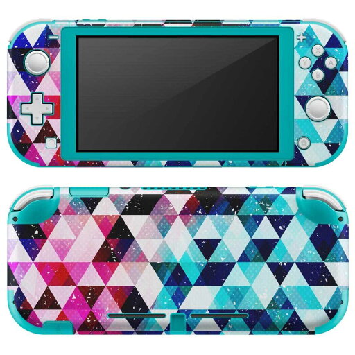 igsticker Nintendo Switch Lite 専用 デザインスキンシール 全面 ニンテンドー スイッチ ライト 専用 ゲーム機 カバー アクセサリー フィルム ステッカー エアフリー 012419 ピンク 青 三角 igsticker Nintendo Switch Lite 専用 デザインスキンシール 全面 ニンテンドー スイッチ ライト 専用 ゲーム機 カバー アクセサリー フィルム ステッカー エアフリー 012419 ピンク 青 三角