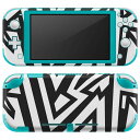 igsticker Nintendo Switch Lite 専用 デザインスキンシール 全面 ニンテンドー スイッチ ライト 専用 ゲーム機 カバー アクセサリー フィルム ステッカー エアフリー 012425 白　黒　柄