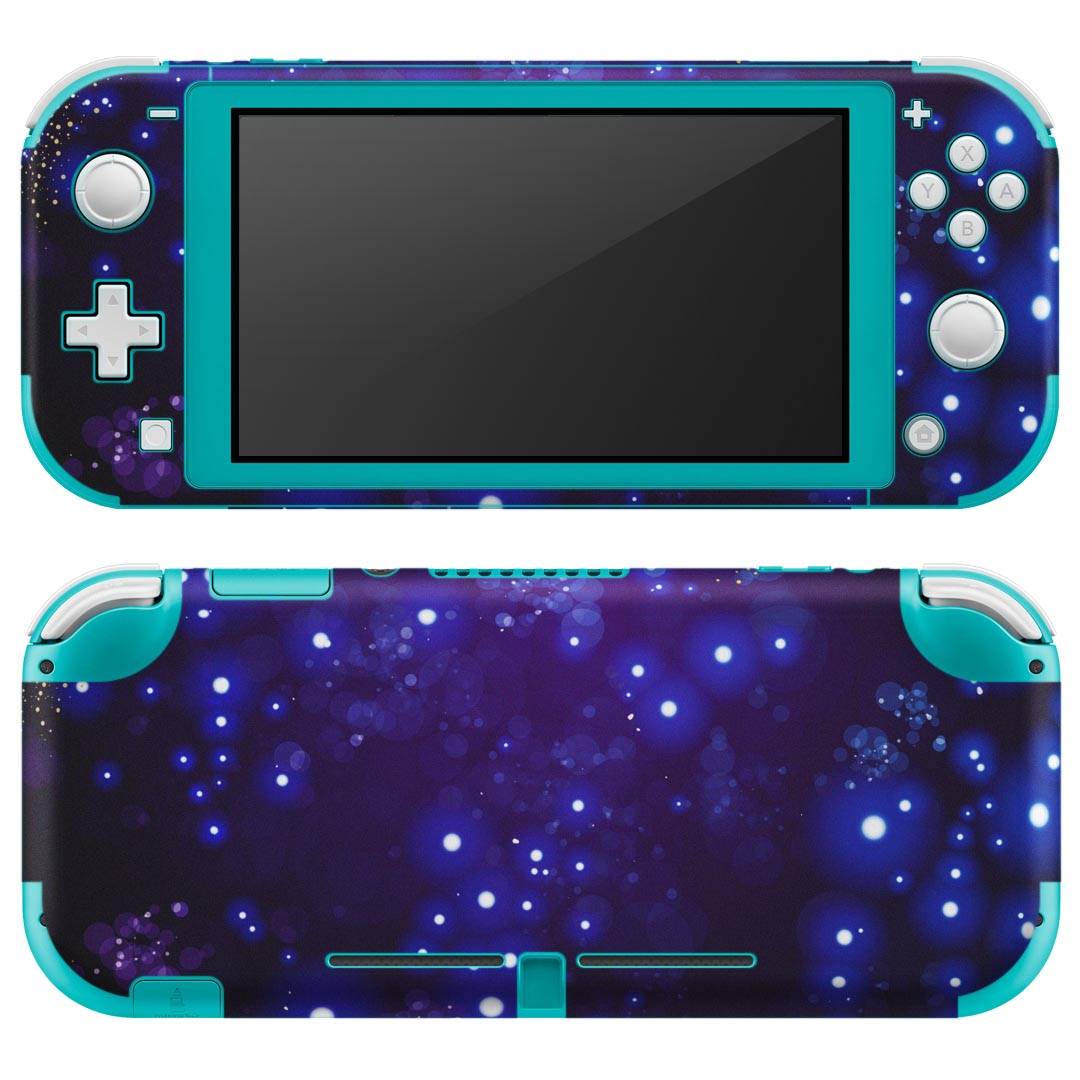 igsticker Nintendo Switch Lite 専用 デザインスキンシール 全面 ニンテンドー スイッチ ライト 専用 ゲーム機 カバー アクセサリー フィルム ステッカー エアフリー 012450 空 夜空 星
