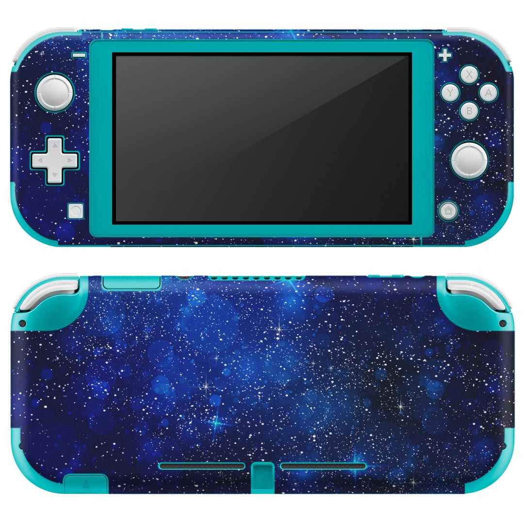 igsticker Nintendo Switch Lite 専用 デザインスキンシール 全面 ニンテンドー スイッチ ライト 専用 ゲーム機 カバー アクセサリー フィルム ステッカー エアフリー 012483 空　夜空　星