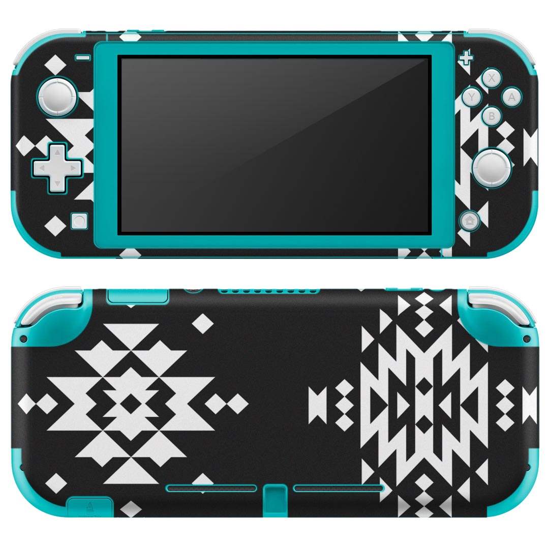 igsticker Nintendo Switch Lite 専用 デザインスキンシール 全面 ニンテンドー スイッチ ライト 専用 ゲーム機 カバー アクセサリー フィルム ステッカー エアフリー 012484 モノトーン ノルディック 柄