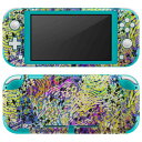 igsticker Nintendo Switch Lite 専用 デザインスキンシール 全面 ニンテンドー スイッチ ライト 専用 ゲーム機 カバー アクセサリー フィルム ステッカー エアフリー 012527 カラフル 柄 模様(2)