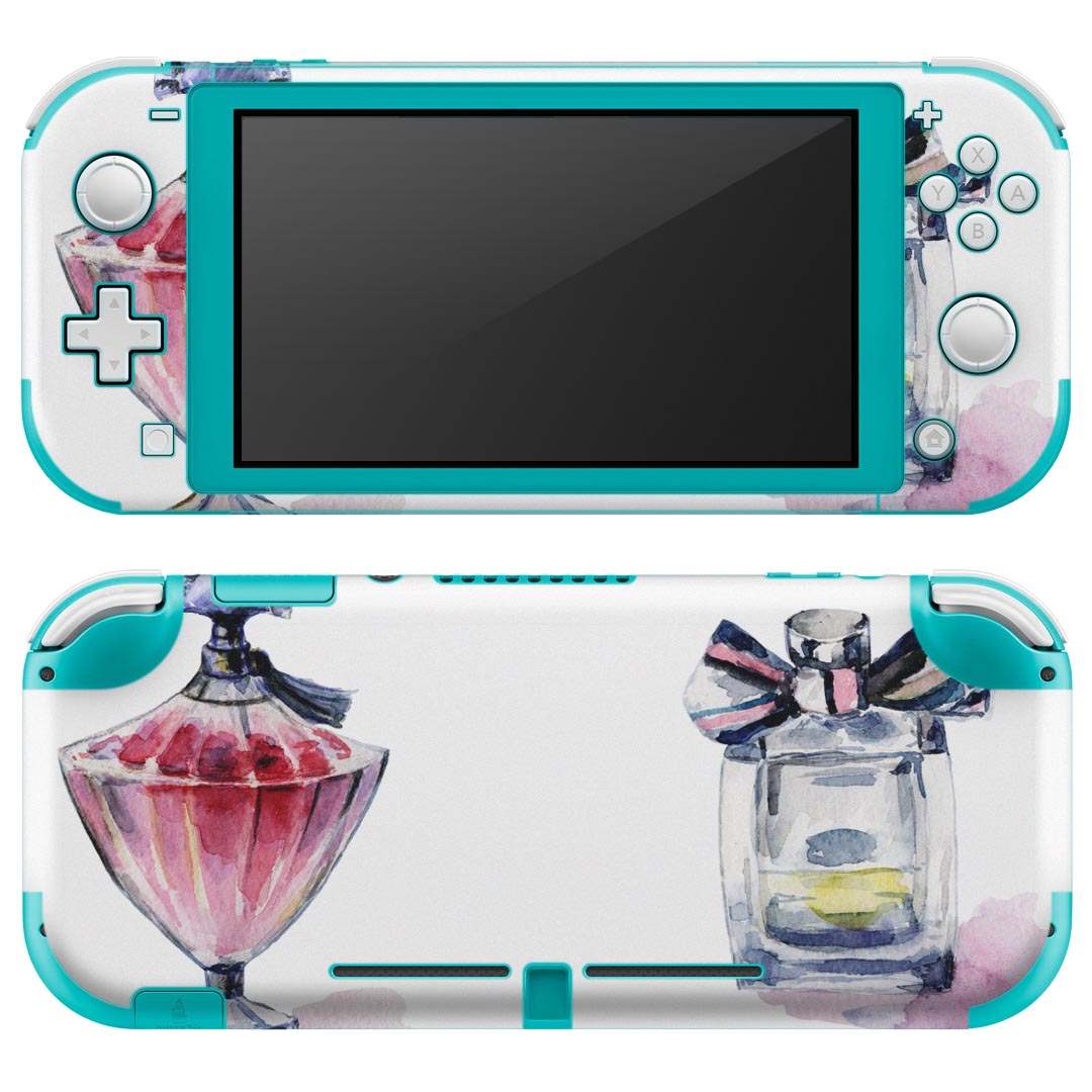 igsticker Nintendo Switch Lite 専用 デザインスキンシール 全面 ニンテンドー スイッチ ライト 専用 ゲーム機 カバー アクセサリー フィルム ステッカー エアフリー 012538 香水　おしゃれ　リボン