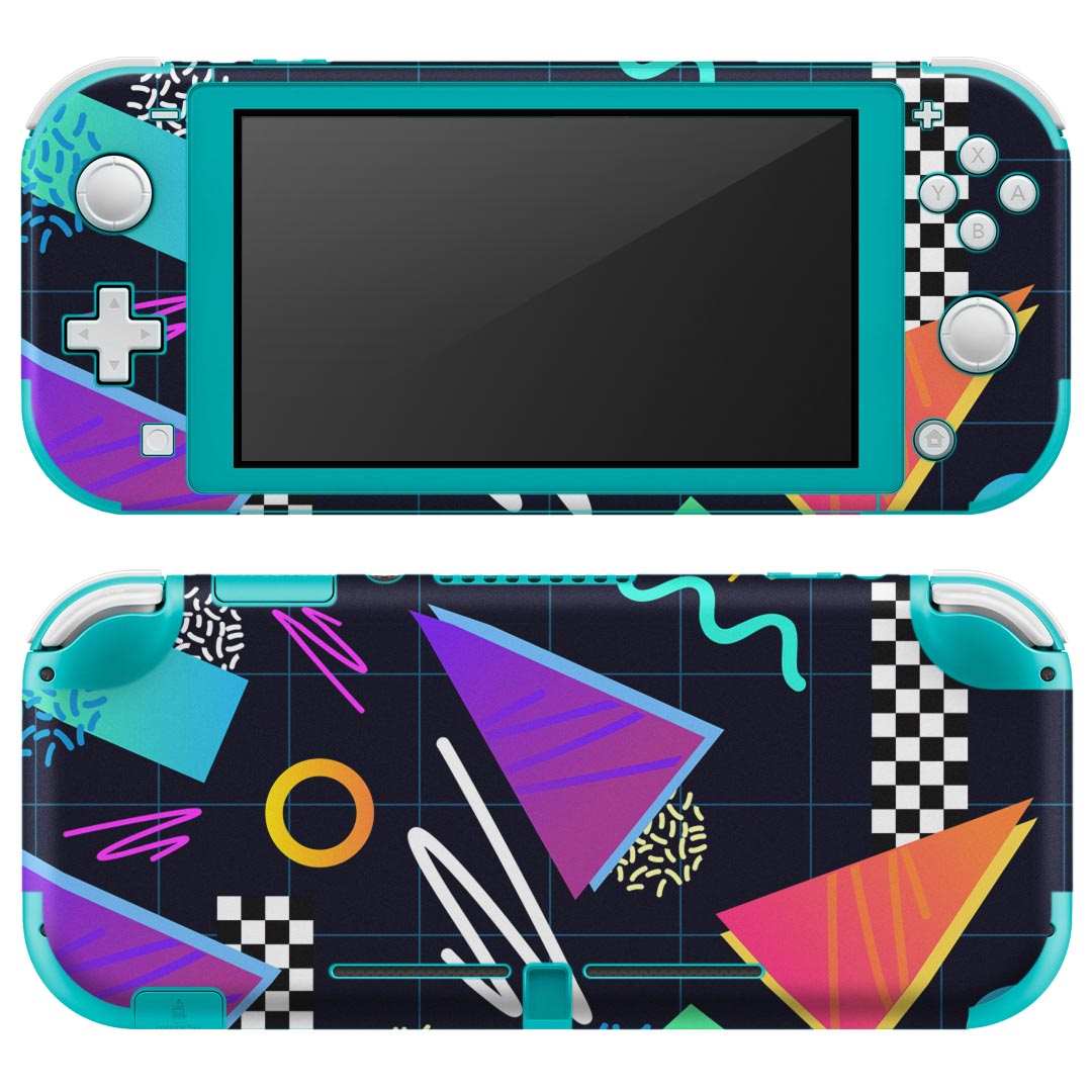 製品名 Nintendo Switch Lite専用 デザインスキンシール セット内容 Nintendo Switch Lite本体用スキンシール（裏表）各1枚 ※液晶側シールは2パーツに分かれていますニンテンドースイッチライト専用です。据え置き機のSwitch本体やJoyコンには対応していません。 商品特徴 3M社製の再剥離性シートを素材に採用し、細かな位置調整がしやすく貼り直しが容易です。また、エアフリーでもありますので気泡が簡単に逃げるので、キレイに貼ることができます。専用の業務プリンターを使い、商品画像と遜色のない美しい印刷仕上がり。 注意事項 画像はサンプルですので、ご覧の環境によっては多少色味に違いを感じる場合がございます。 イメージと違った、モニターと色味が異なるという理由での交換や返金はご対応出来かねます。スキンシールのみの販売で、ニンテンドースイッチ本体などは付属しません。シワができた場合、ドライヤーなどで軽く温め、外側に向けてシワを伸ばすように貼ってください。初回貼付時の位置調整や貼り直しは可能ですが、しっかりと押し付けて接着させた後の再剥離、再利用は保証しておりません。また接着部に油分や汚れが付着しますと角の部分は剥がれやすくなりますので、貼付時はあまり触れないようにご注意ください。無地のセミグロスシートにデザインをプリントした商品で、デコなどの加工はございません。 凹凸や光沢があるように見えたり布地や金属を素材にしたように見える商品もありますが、デザインの図版によるものです。印刷時に微妙な画像のズレが生じる場合がございます。ご注文後に1点1点制作する受注生産品の為、不良品以外のご返品や交換は固くお断りします。 商品発送 完全受注生産のハンドメイド商品となりますので、既製品と比べて発送までお時間を頂いています。 基本的に決済確認後2?3営業日、最大で10営業日での発送となります。繁忙期や休業日明けの場合はさらに時間がかかる場合があります。 その際には別途メールにてご連絡致します。メール便の場合、発送日から到着までに2?4日ほどかかる場合が多く、紛失などの保障もご対応できかねます。あらかじめご了承下さい。