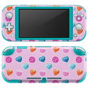 igsticker Nintendo Switch Lite 専用 デザインスキンシール 全面 ニンテンドー スイッチ ライト 専用 ゲーム機 カバー アクセサリー フィルム ステッカー エアフリー 012587 ハート ポップ かわいい