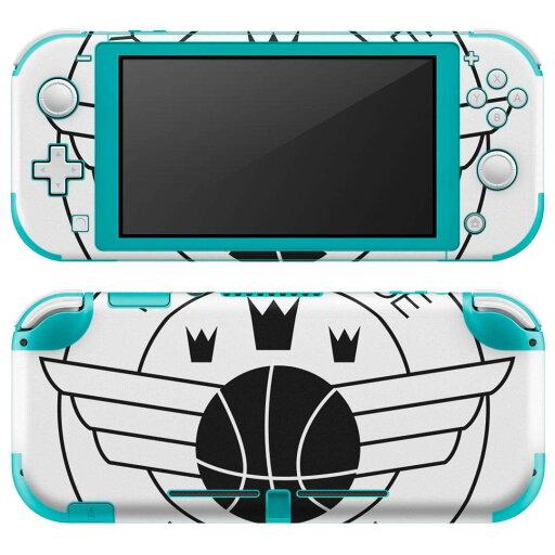 igsticker Nintendo Switch Lite 専用 デザインスキンシール 全面 ニンテンドー スイッチ ライト 専用 ゲーム機 カバー アクセサリー フィルム ステッカー エアフリー 012636 バスケットボール 英字 ロゴ