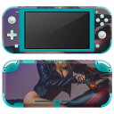 igsticker Nintendo Switch Lite 専用 デザインスキンシール 全面 ニンテンドー スイッチ ライト 専用 ゲーム機 カバー アクセサリー フィルム ステッカー エアフリー 012689 女性 写真(2)