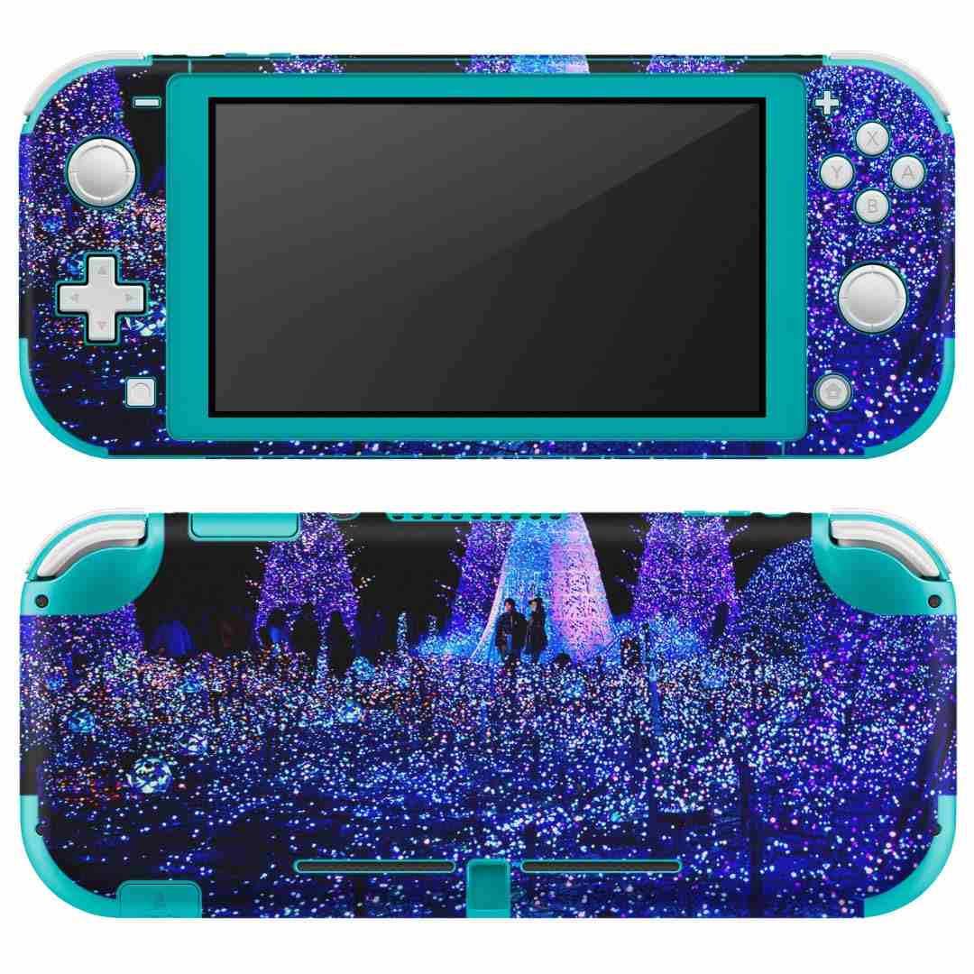 igsticker Nintendo Switch Lite 専用 デザインスキンシール 全面 ニンテンドー スイッチ ライト 専用 ゲーム機 カバー アクセサリー フィルム ステッカー エアフリー 012700 夜景 イルミネーション 景色