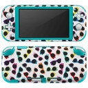 igsticker Nintendo Switch Lite 専用 デザインスキンシール 全面 ニンテンドー スイッチ ライト 専用 ゲーム機 カバー アクセサリー フィルム ステッカー エアフリー 012749 サングラス カラフル ポップ