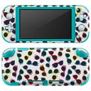 igsticker Nintendo Switch Lite 専用 デザインスキンシール 全面 ニンテンドー スイッチ ライト 専用 ゲーム機 カバー アクセサリー フィルム ステッカー エアフリー 012749 サングラス　カラフル　ポップ