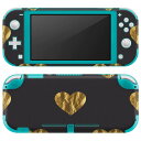 igsticker Nintendo Switch Lite 専用 デザインスキンシール 全面 ニンテンドー スイッチ ライト 専用 ゲーム機 カバー アクセサリー フィルム ステッカー エアフリー 012754 ハート 記号 柄
