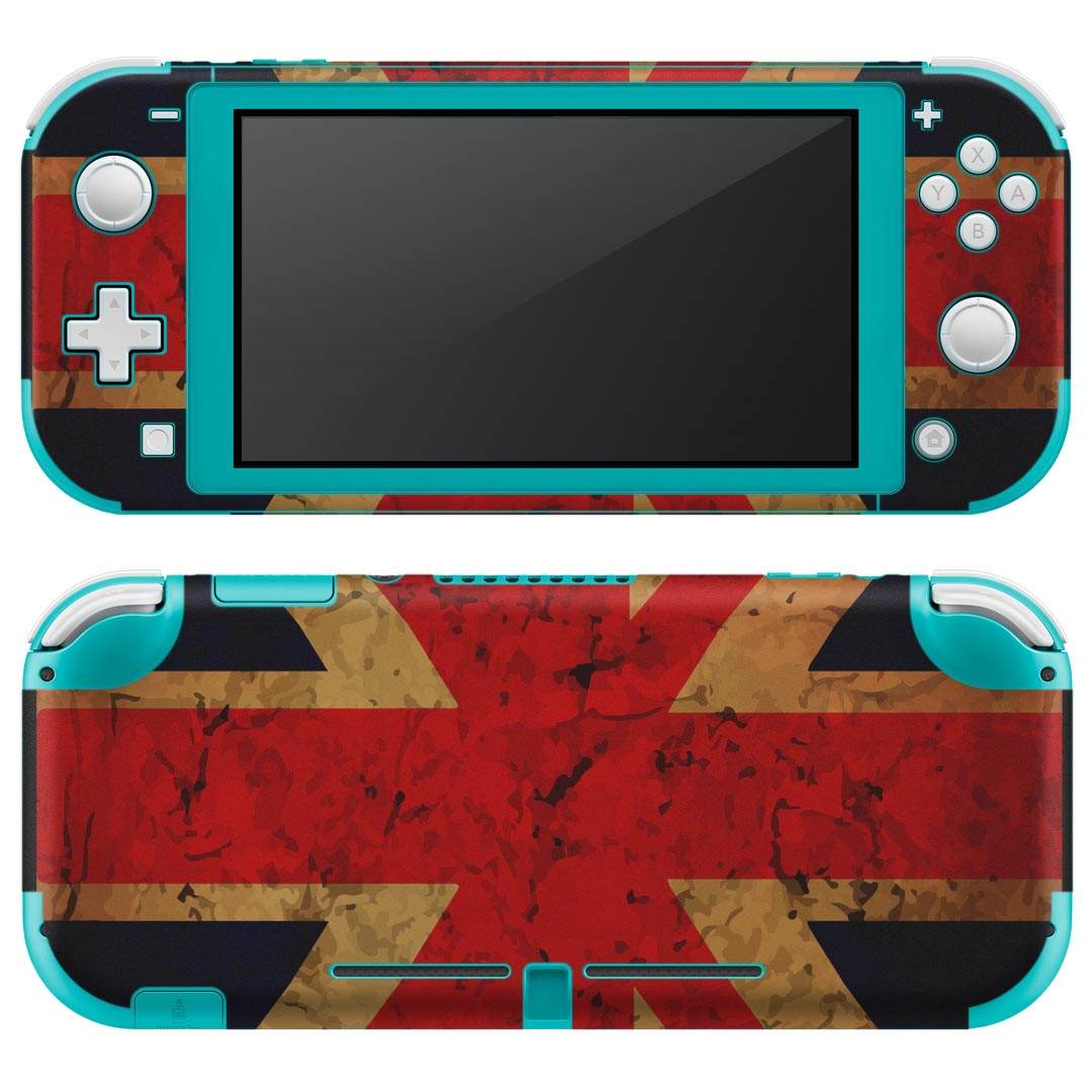 igsticker Nintendo Switch Lite 専用 デザインスキンシール 全面 ニンテンドー スイッチ ライト 専用 ゲーム機 カバー アクセサリー フィルム ステッカー エアフリー 012778 ユニオンジャック イギリス レトロ