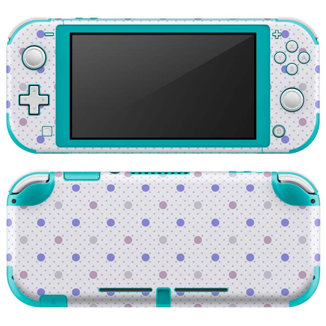 igsticker Nintendo Switch Lite 専用 デザインスキンシール 全面 ニンテンドー スイッチ ライト 専用 ゲーム機 カバー アクセサリー フィルム ステッカー エアフリー 012803 水玉 ドット